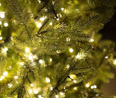 Искусственные световые ёлки в Симферополе