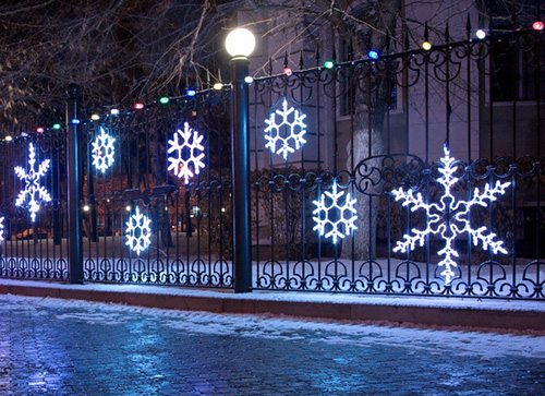Светодиодные снежинки в Симферополе